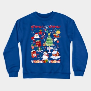 Colorful Christmas Design Crewneck Sweatshirt